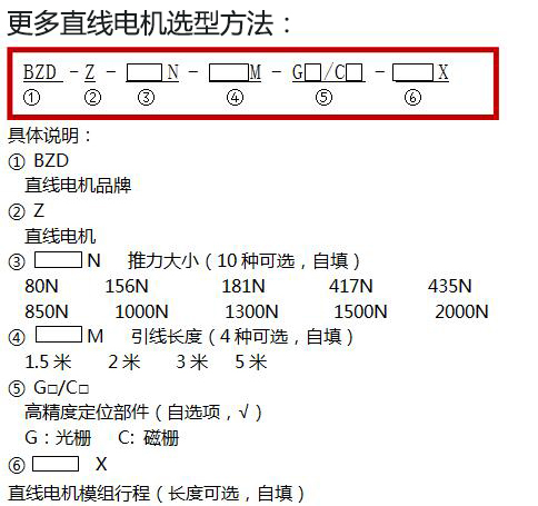 直線電機模組BZD全封閉式